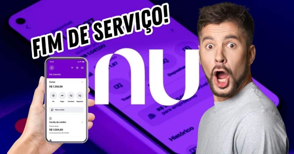 Nubank crava fim de serviço em 2024 e atinge 100M de clientes (Reprodução/Montagem TV Foco/Canva)