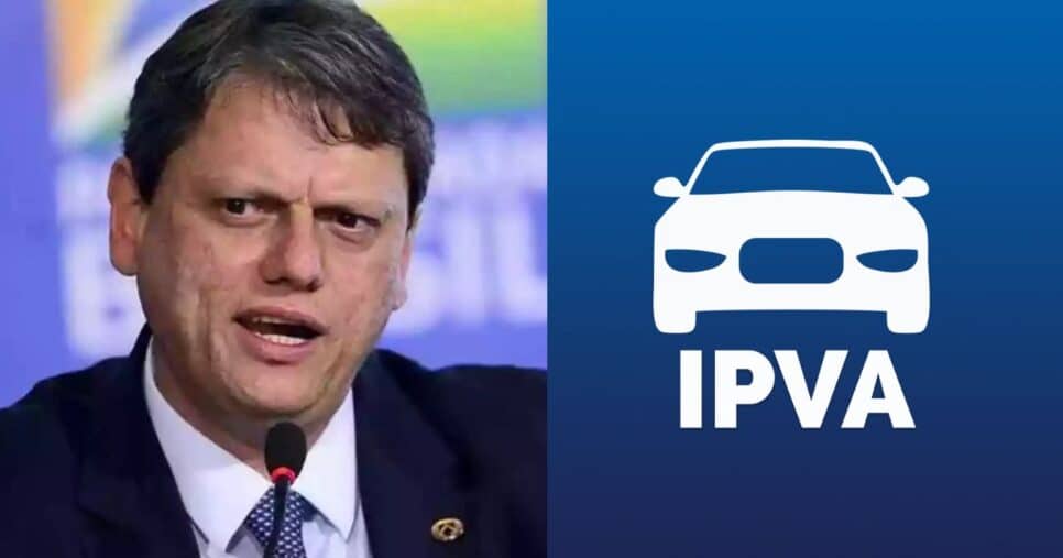 Tarcísio de Freitas / IPVA - Montagem: TVFOCO