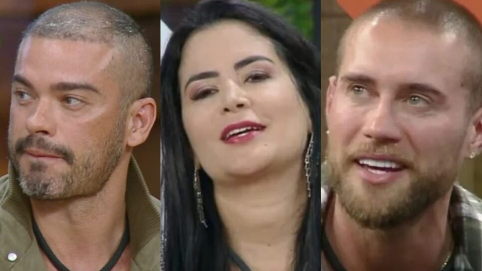 Sidney Sampaio, Vanessa Carvalho e Yuri Bonotto estão na roça (Fotos: Reprodução/ PlayPlus/ Montagem TV Foco)