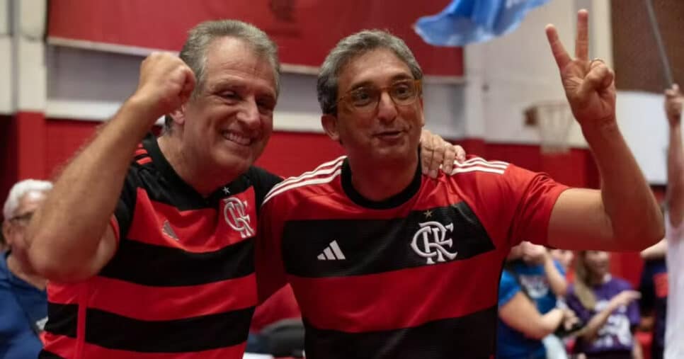 Bap comemora eleição como presidente do Flamengo (Foto: Paula Reis /Flamengo)