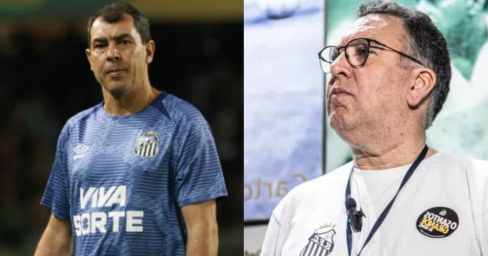 Vingança contra o Santos: Rival de SP arma contrato com Carille (Foto: Reprodução/Montagem TV Foco)