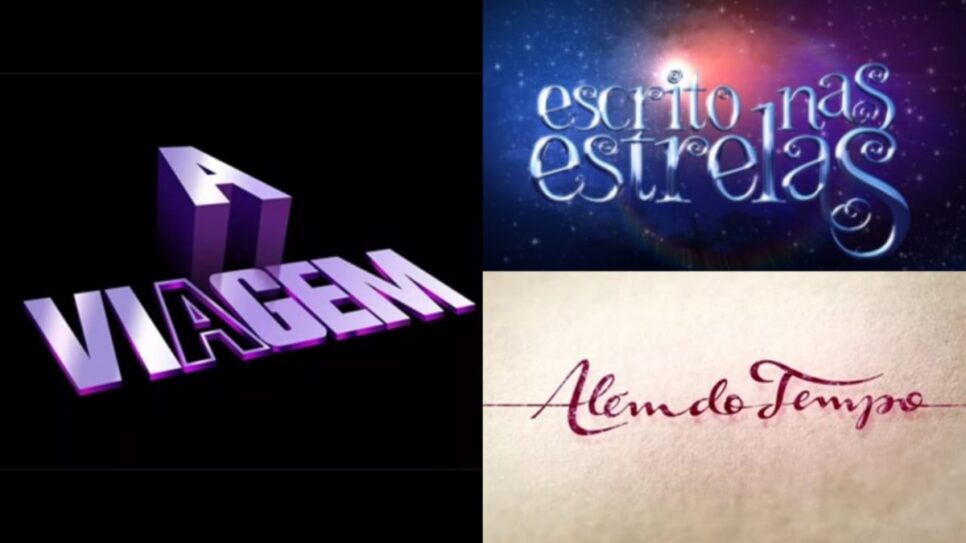 A Viagem (1994), Escrito nas Estrelas (2010) e Além do Tempo (2015) - Fenômenos aclamados para reprise (Fotos: Reprodução/ Globo/ Montagem TV Foco)