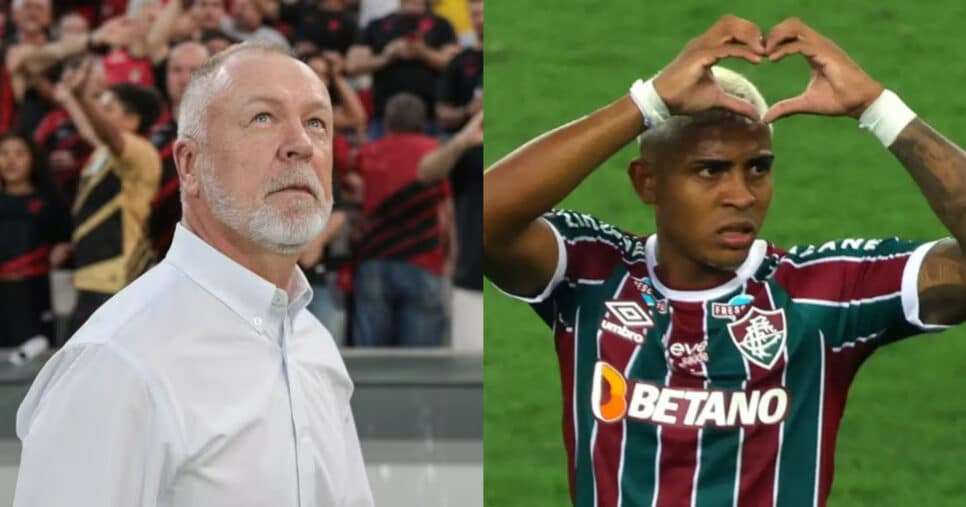 R$36M e ADEUS ao Fluminense: Clube rival quer John Kennedy (Foto: Reprodução/Montagem TV Foco)