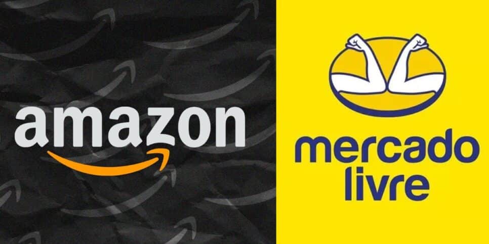 Amazon e Mercado Livre (Foto Reprodução/Montagem/Tv Foco)