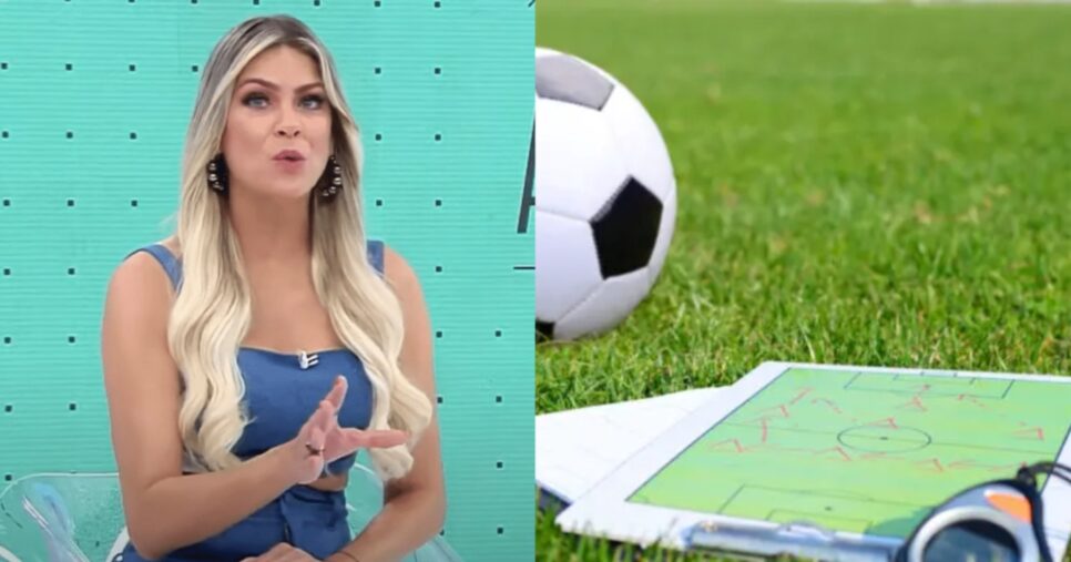 Renata Fan paralisa Jogo Aberto com demissão de técnico da Série A - (Montagem / TV FOCO)