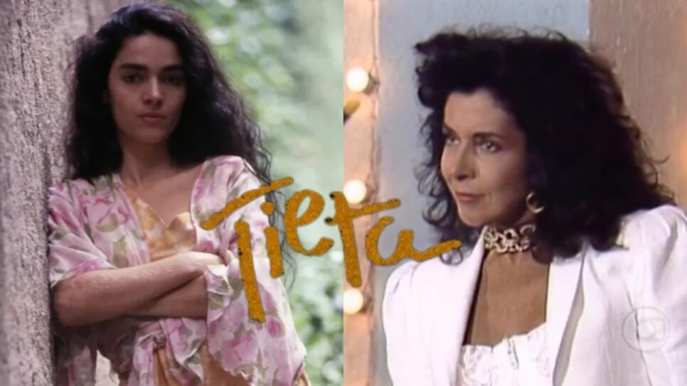 Claudia Ohana e Betty Faria como Tieta (Fotos: Reprodução/ Divulgação, TV Globo/ Montagem TV Foco)