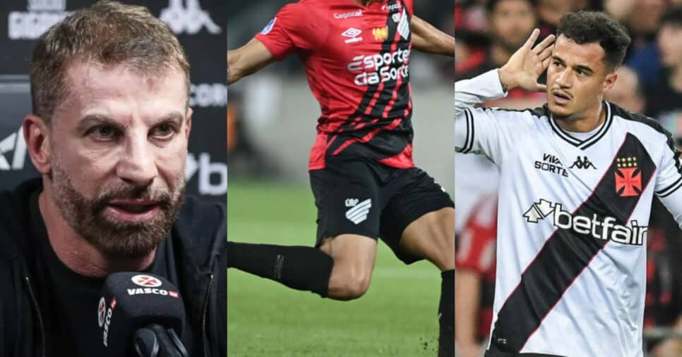 R$19M + Coutinho no Vasco: Pedrinho quer atacante Rubro-Negro (Foto: Reprodução/Montagem TV Foco)