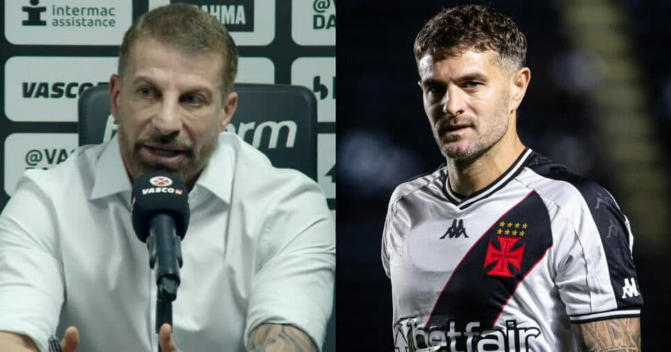 R$12M e Pedrinho ciente: Vegetti deixa Vasco pelo Corinthians (Foto: Reprodução/Montagem TV Foco)